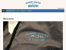 Tablet Screenshot of gilbertcenterdentistry.com